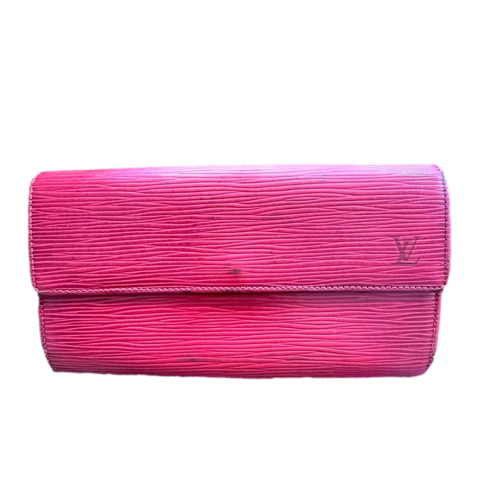 Louis Vuitton Red Epi Long Wallet
